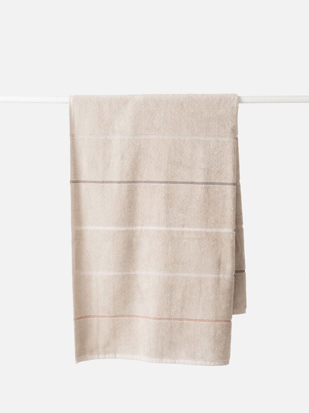Pia Bath Towel Oat/Multi