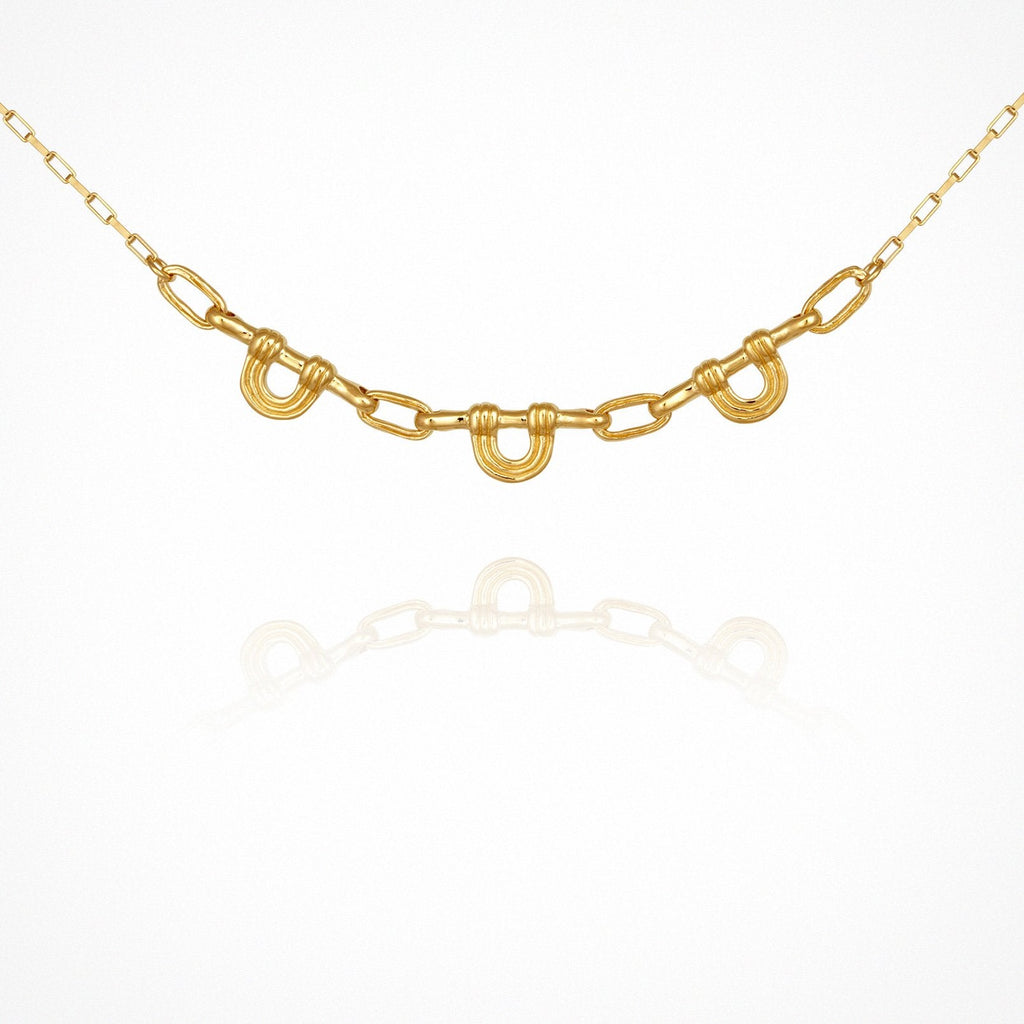 Renata Arch Necklace Gold