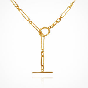 Serpent Fob Chain Gold